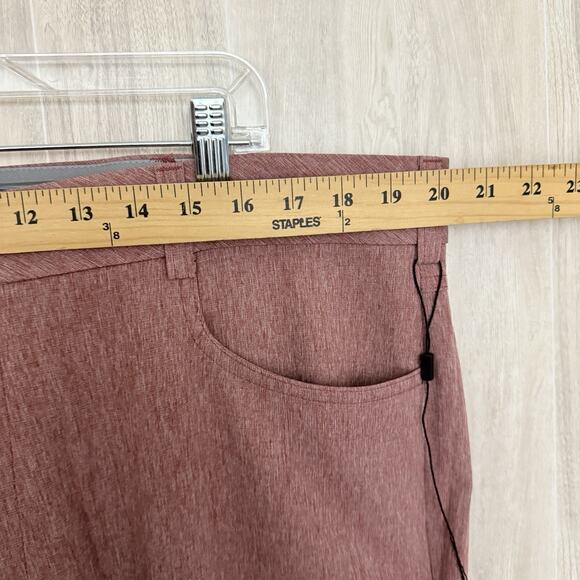 Walter Hagen Golf Pants Men's 40x32 Perfect 11 Slim Fit Maroon Stretch NWOT - Picture 10 of 13